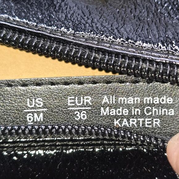 Karter Faux Leather Boots Size 6 -Black- **Rep Box** - Picture 8 of 8